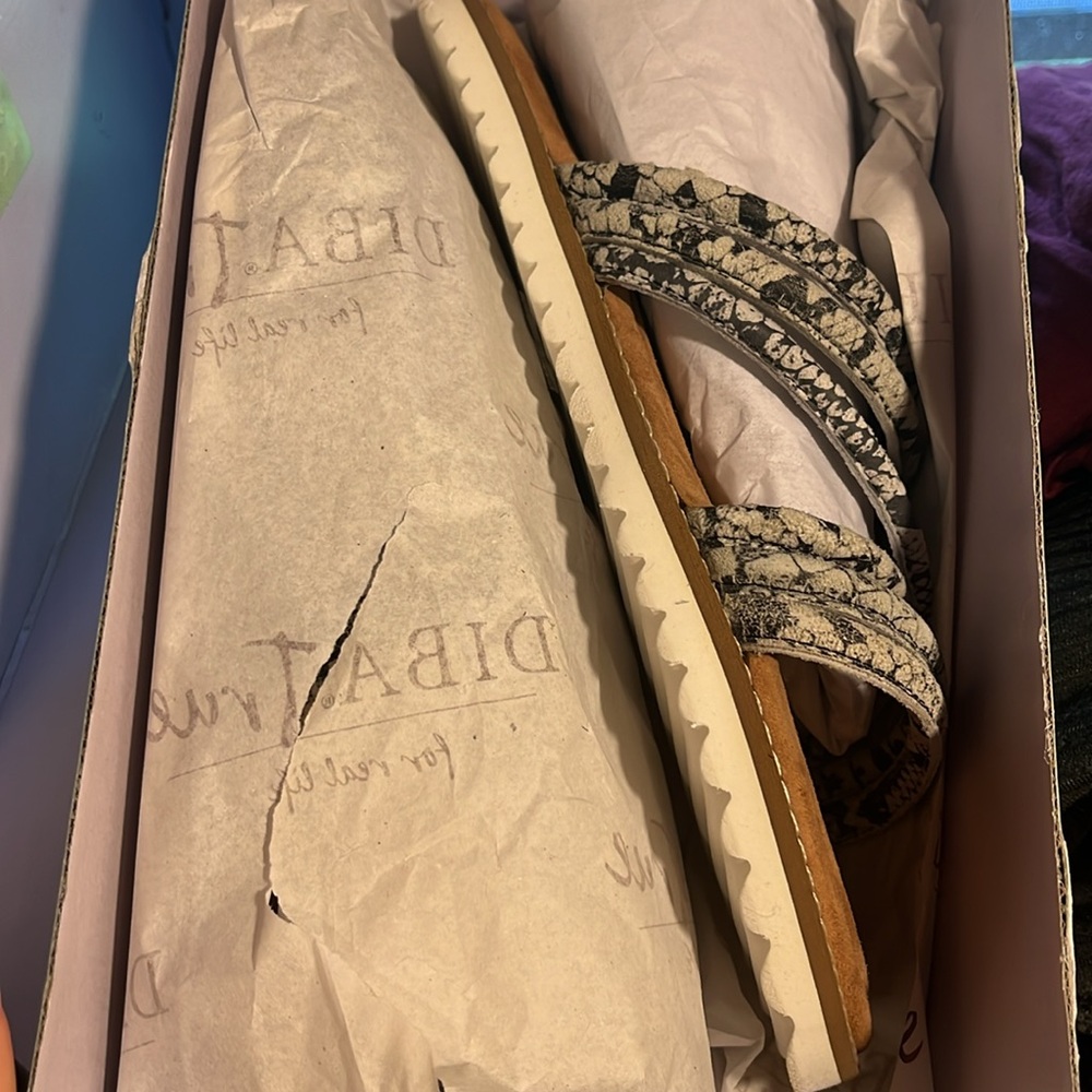 NIB Diba True Cedar Cove Snake Print Slip On Sandal Size 8.5 and 9 - Picture 4 of 6